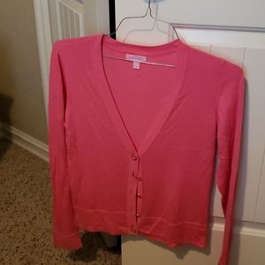 Lily Pulitzer pink cardigan